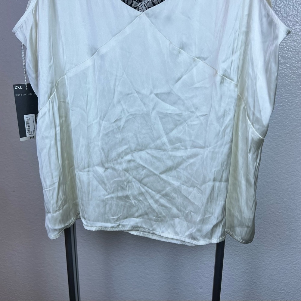 Worthington Cream Cami Top - Picture 3 of 9